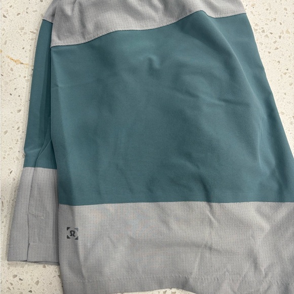 lululemon athletica Teal and blue Swim Trunks. 5” inseam. XL - Picture 3 of 4